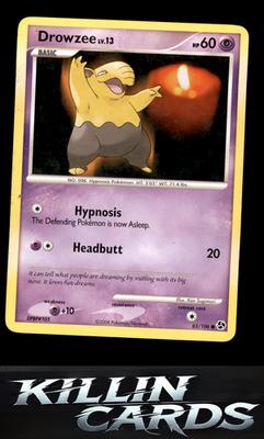Drowzee 65/106 Pokemon Common Great Encounters Card MP