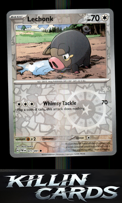 Reverse Holofoil Lechonk - 071/091 071/091 Pokemon Common SV: Paldean Fates Card