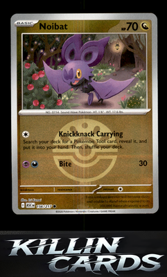 Reverse Holofoil Noibat (Friend Ball) 156/217 Pokemon Common ME: Ascended Heroes