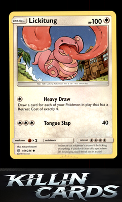 Lickitung 161/236 Pokemon Common SM - Unified Minds Card NM
