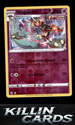 Reverse Holofoil Dragapult 130/264 Pokemon Holo Rare SWSH08: Fusion Strike Card