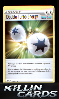 Double Turbo Energy 151/172 Pokemon Uncommon SWSH09: Brilliant Stars Card NM
