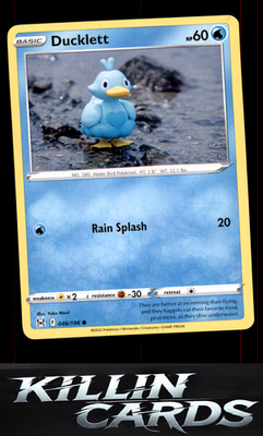Ducklett 046/196 Pokemon Common SWSH11: Lost Origin Card NM