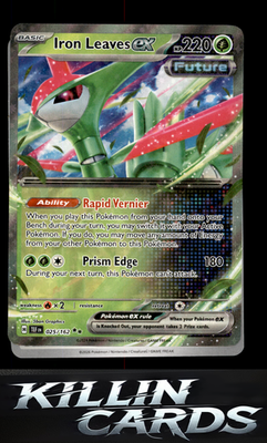 Iron Leaves ex - 025/162 025/162 Pokemon Double Rare SV05: Temporal Forces Card