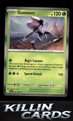 Genesect 008/094 Pokemon Rare ME02: Phantasmal Flames Card NM