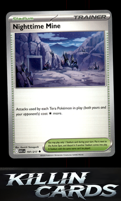 Nighttime Mine 197/217 Pokemon Uncommon ME: Ascended Heroes Card NM