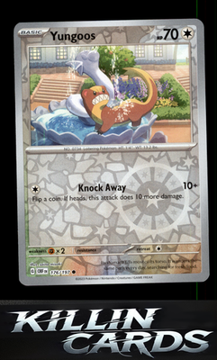 Reverse Holofoil Yungoos 176/197 Pokemon Common SV03: Obsidian Flames Card NM
