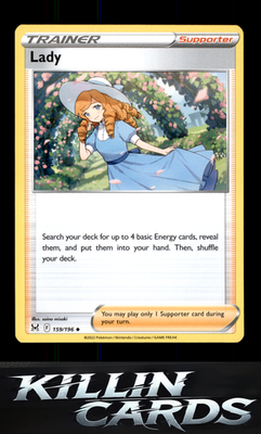 Lady 159/196 Pokemon Uncommon SWSH11: Lost Origin Card NM