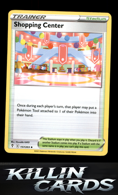 Shopping Center 157/203 Pokemon Uncommon SWSH07: Evolving Skies Card NM