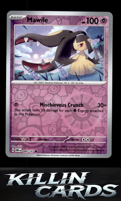 Reverse Holofoil Mawile - 089/197 089/197 Pokemon Common SV03: Obsidian Flames C