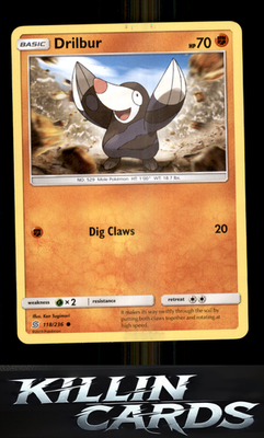 Drilbur 118/236 Pokemon Common SM - Unified Minds Card NM