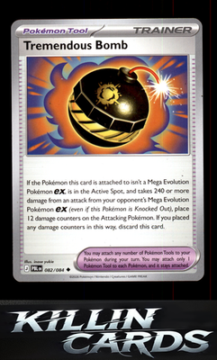 Tremendous Bomb - 082/084 082/084 Pokemon Uncommon ME05: Pitch Black Card NM