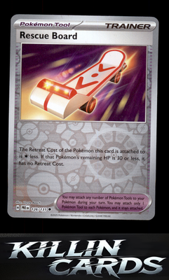 Reverse Holofoil Rescue Board 126/131 Pokemon Uncommon SV: Prismatic Evolutions