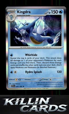 Kingdra 032/182 Pokemon Rare SV04: Paradox Rift Card NM