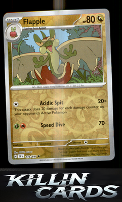 Reverse Holofoil Flapple - 139/191 139/191 Pokemon Uncommon SV08: Surging Sparks