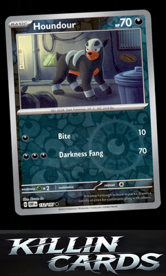 Reverse Holofoil Houndour - 132/197 132/197 Pokemon Common SV03: Obsidian Flames