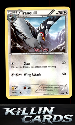 Tranquill 81/98 Pokemon Uncommon Emerging Powers Card NM