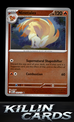 Reverse Holofoil Ninetales 020/132 Pokemon Uncommon ME01: Mega Evolution Card NM
