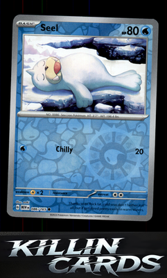 Reverse Holofoil Seel 086/165 Pokemon Common SV: Scarlet & Violet 151 Card NM
