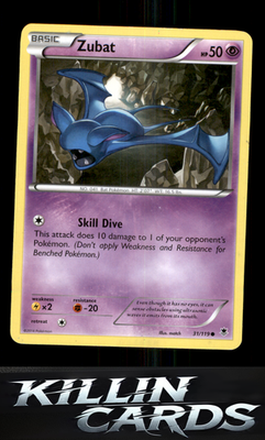 Zubat 31/119 Pokemon Common XY - Phantom Forces Card NM