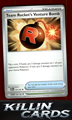 Team Rocket's Venture Bomb 179/182 Pokemon Uncommon SV10: Destined Rivals Card N