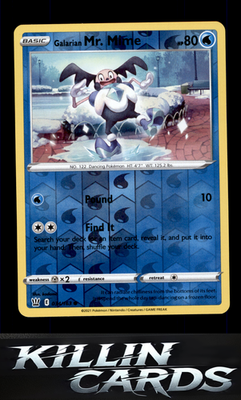 Reverse Holofoil Galarian Mr. Mime 034/163 Pokemon Common SWSH05: Battle Styles