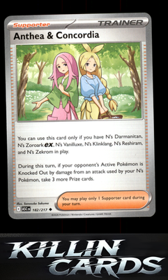 Anthea & Concordia - 182/217 182/217 Pokemon Uncommon ME: Ascended Heroes Card N