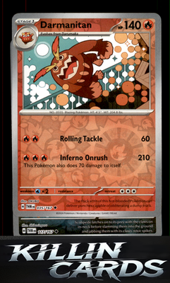 Reverse Holofoil Darmanitan 035/167 Pokemon Uncommon SV06: Twilight Masquerade C