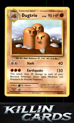 Dugtrio 56/108 Pokemon Rare XY - Evolutions Card NM