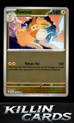Reverse Holofoil Pawmot 034/094 Pokemon Rare ME02: Phantasmal Flames Card NM
