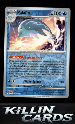 Reverse Holofoil Palafin 060/167 Pokemon Uncommon SV06: Twilight Masquerade Card
