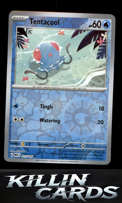 Reverse Holofoil Tentacool 072/165 Pokemon Common SV: Scarlet & Violet 151 Card