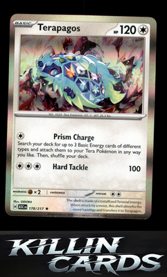Terapagos 178/217 Pokemon Rare ME: Ascended Heroes Card NM