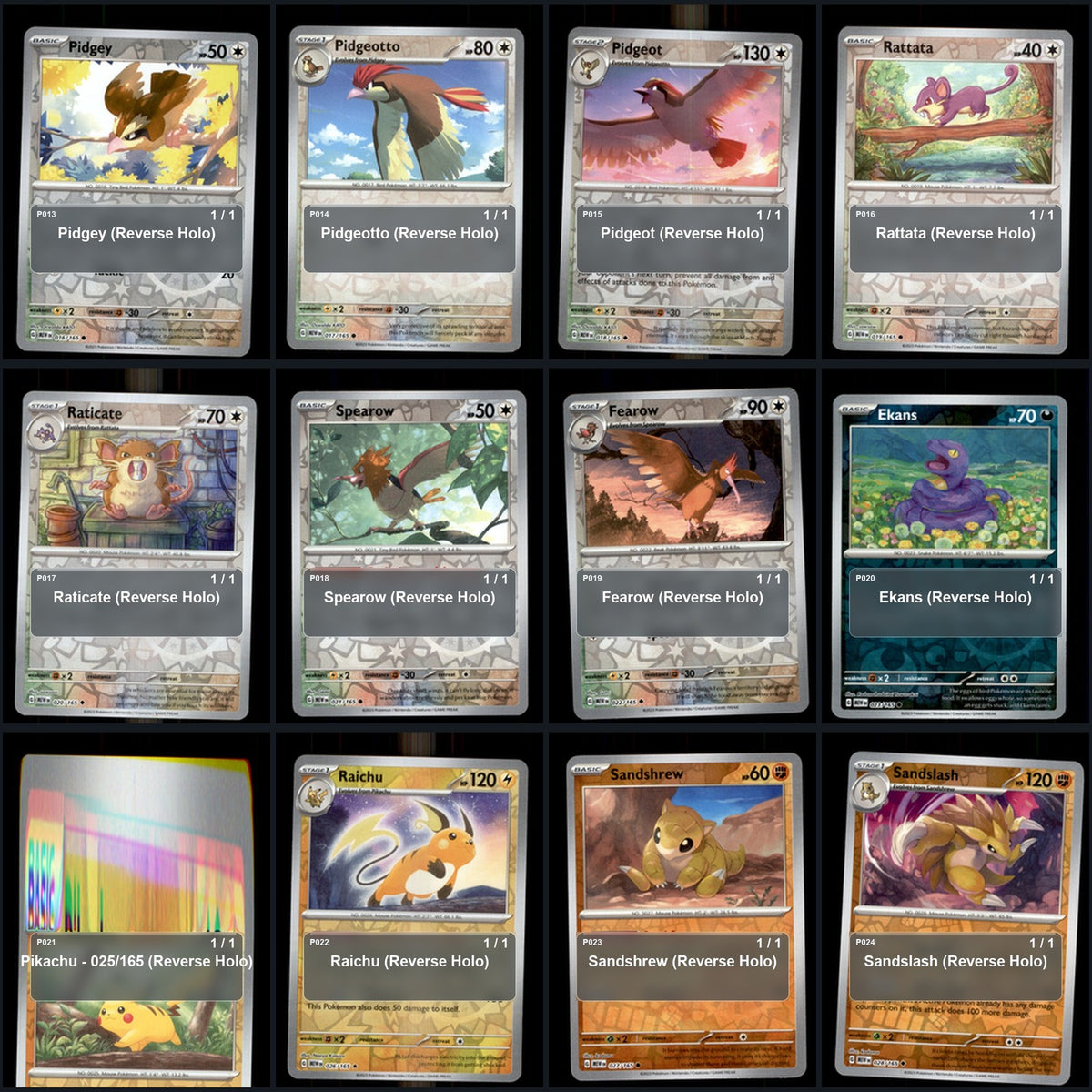 Pokemon TCG SV: Scarlet & Violet 151 Reverse Holo Master Set 106 Reverse Holo