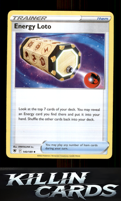 Energy Loto 140/189 Pokemon Uncommon SWSH10: Astral Radiance Card NM