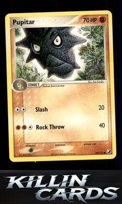 Pupitar 70/115 Pokemon Common Unseen Forces Card LP