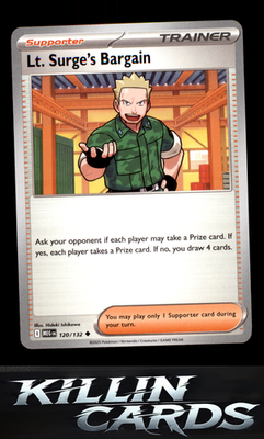 Lt. Surge's Bargain - 120/132 120/132 Pokemon Uncommon ME01: Mega Evolution Card