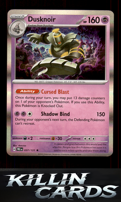 Dusknoir 037/131 Pokemon Rare SV: Prismatic Evolutions Card NM