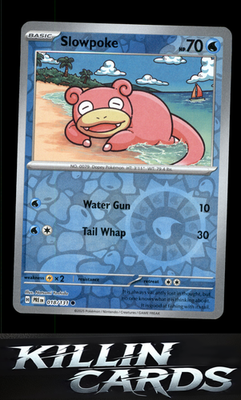 Reverse Holofoil Slowpoke 018/131 Pokemon Common SV: Prismatic Evolutions Card N