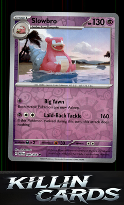 Reverse Holofoil Slowbro 080/165 Pokemon Uncommon SV: Scarlet & Violet 151 Card