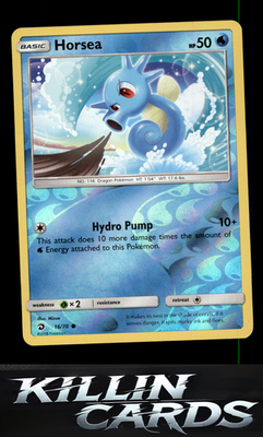 Reverse Holofoil Horsea (16) 16/70 Pokemon Common Dragon Majesty Card NM