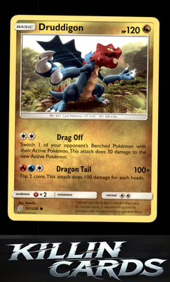 Druddigon 157/236 Pokemon Common SM - Unified Minds Card NM