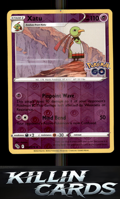 Reverse Holofoil Xatu 033/078 Pokemon Uncommon Pokemon GO Card NM