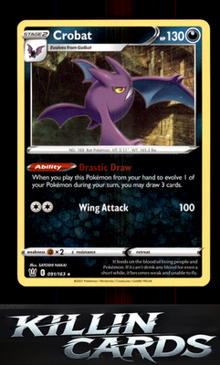Crobat 091/163 Pokemon Holo Rare SWSH05: Battle Styles Card LP