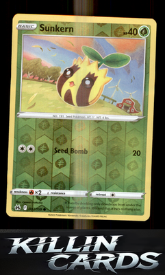 Sunkern 007/159 Pokemon Common SWSH: Crown Zenith Card NM