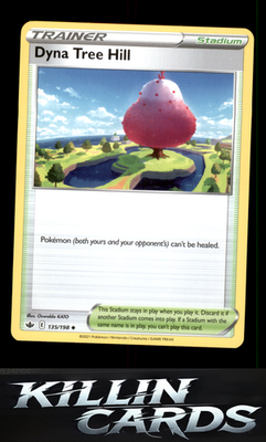Dyna Tree Hill 135/198 Pokemon Uncommon SWSH06: Chilling Reign Card NM