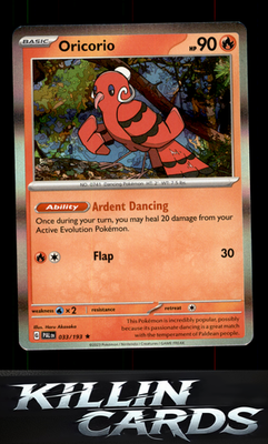 Oricorio 033/193 Pokemon Rare SV02: Paldea Evolved Card NM