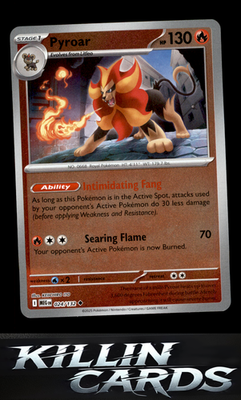 Reverse Holofoil Pyroar 024/132 Pokemon Uncommon ME01: Mega Evolution Card NM