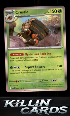 Crustle - 012/182 012/182 Pokemon Rare SV10: Destined Rivals Card NM