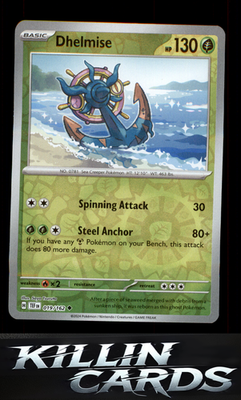 Reverse Holofoil Dhelmise 019/162 Pokemon Uncommon SV05: Temporal Forces Card NM